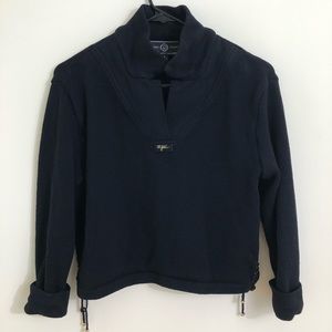 St John Sport by Marie Gray Black Knit Sweater P